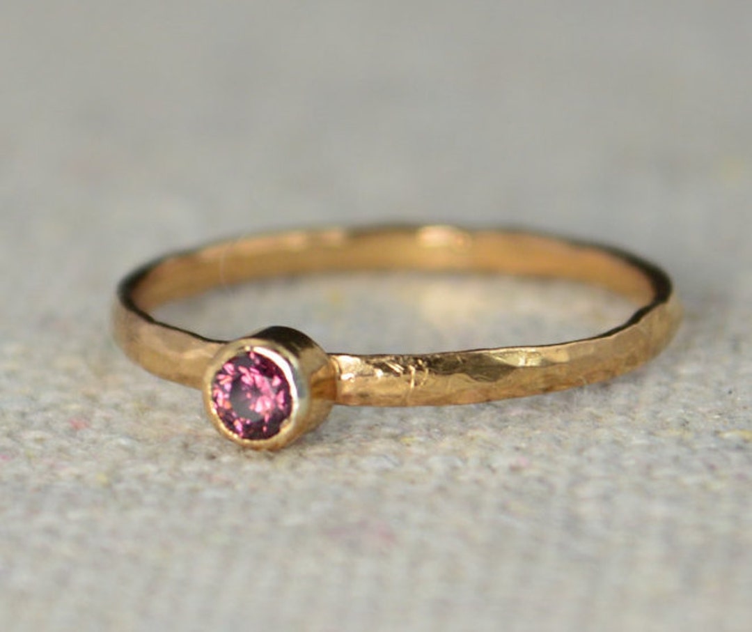 Classic Rose Gold Filled Alexandrite Ring, Solitaire, Solitaire Ring ...