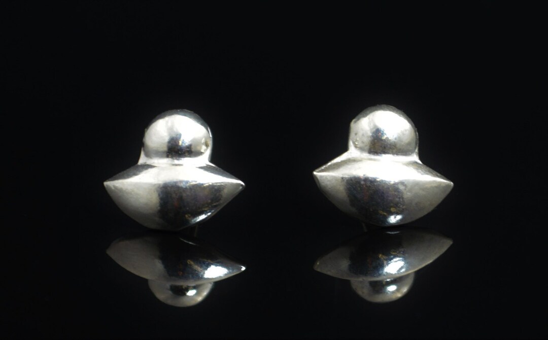 Flying Saucer Earrings UFO Earrings Statement Earrings Etsy