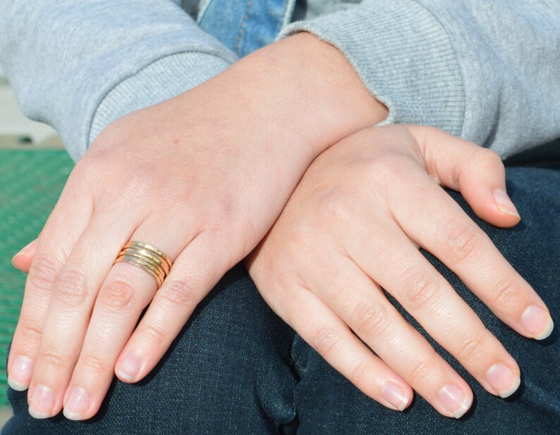 Set of 5 Classic Gold Stackable Rings 14k Gold Filled Stack - Etsy