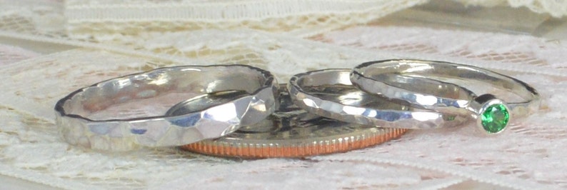 Sterling Silver Topaz Wedding Ring Set November Birthstone Topaz Engagement Ring Rustic Wedding Ring Set Sterling Silver Topaz Ring