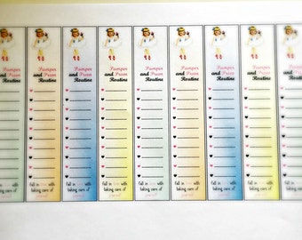 Pamper and Preen Beauty Routine Sticker for Erin Condren Planner