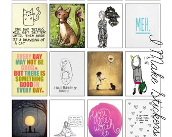 Quirky Stickers for Erin Condren Life Planner
