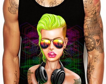 Men's "Bass Junkie" Tank Top by SFYNX Apparel (Free USA Shipping)