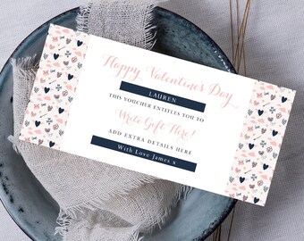 Editable Date Night Coupon, Valentine Day Gift Voucher, Love Coupon, Anniversary Gift Voucher, Digital Gift Voucher, Any Text, V4