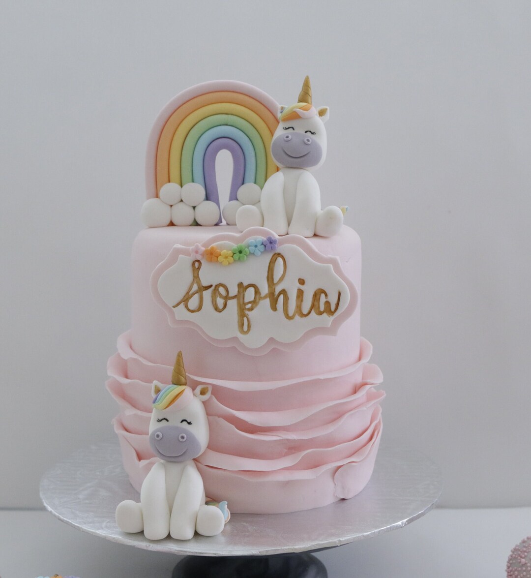 Unicorn Cake And Cupcake Toppers Etsy Unicorn Cake And Cupcake Toppers Etsy