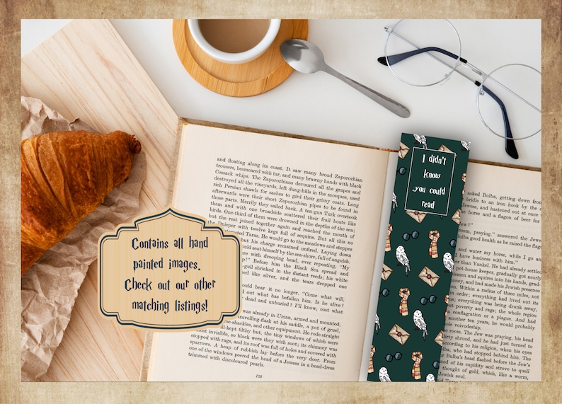 Wizard Bookmarks Set: 15 Designs, Magic Theme (digital Download) Witch ...