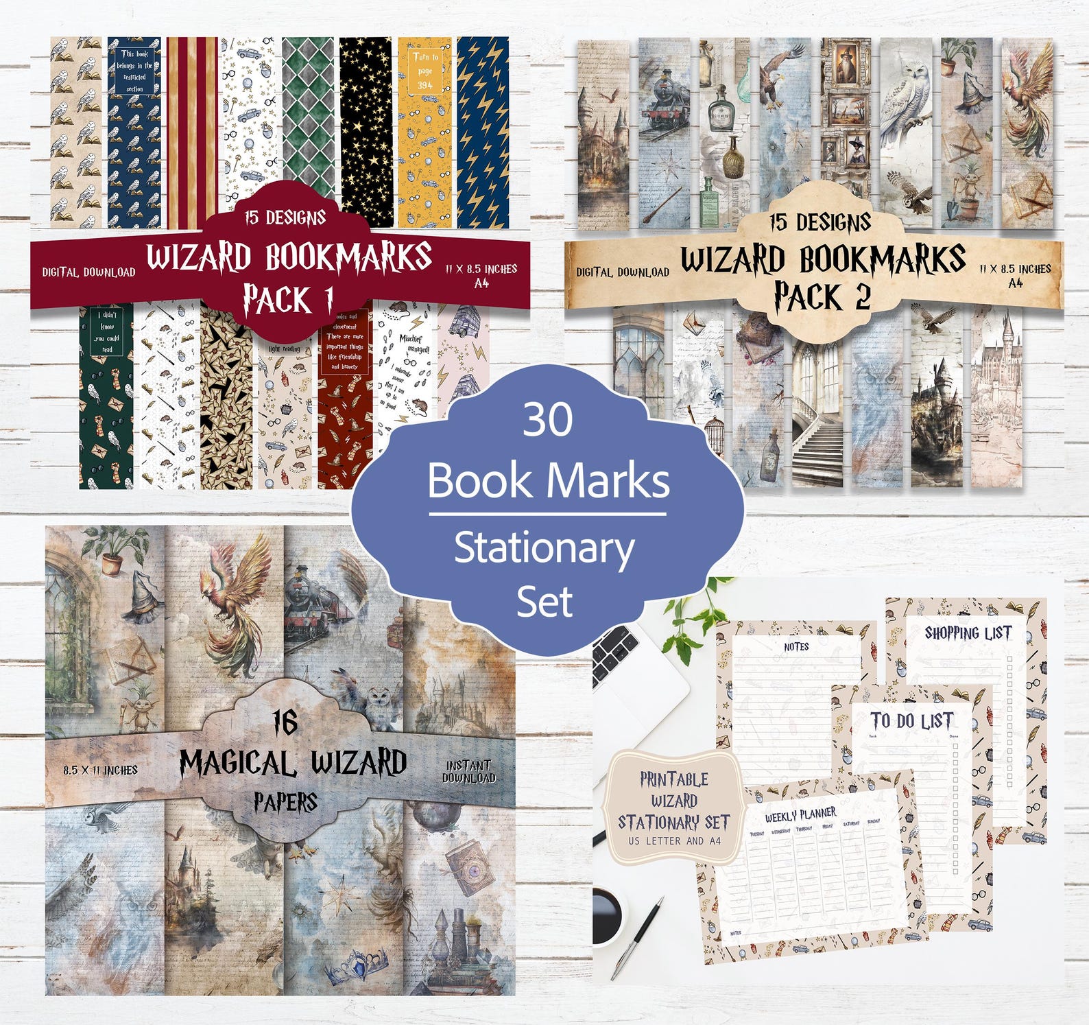Wizard Junk Journal Kit: Mega Bundle Includes 16 Packs (digital ...