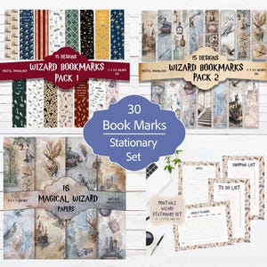 Wizard Journal Ringed Wizard Junk Journal Kit: Mega Bundle Includes 16 Packs (digital ...