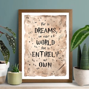 Póster de mago, arte mural de mago, citas inspiradoras, descarga digital ilustrativa dibujada a mano, habitación de niños, magia, hechicería, decoración del hogar