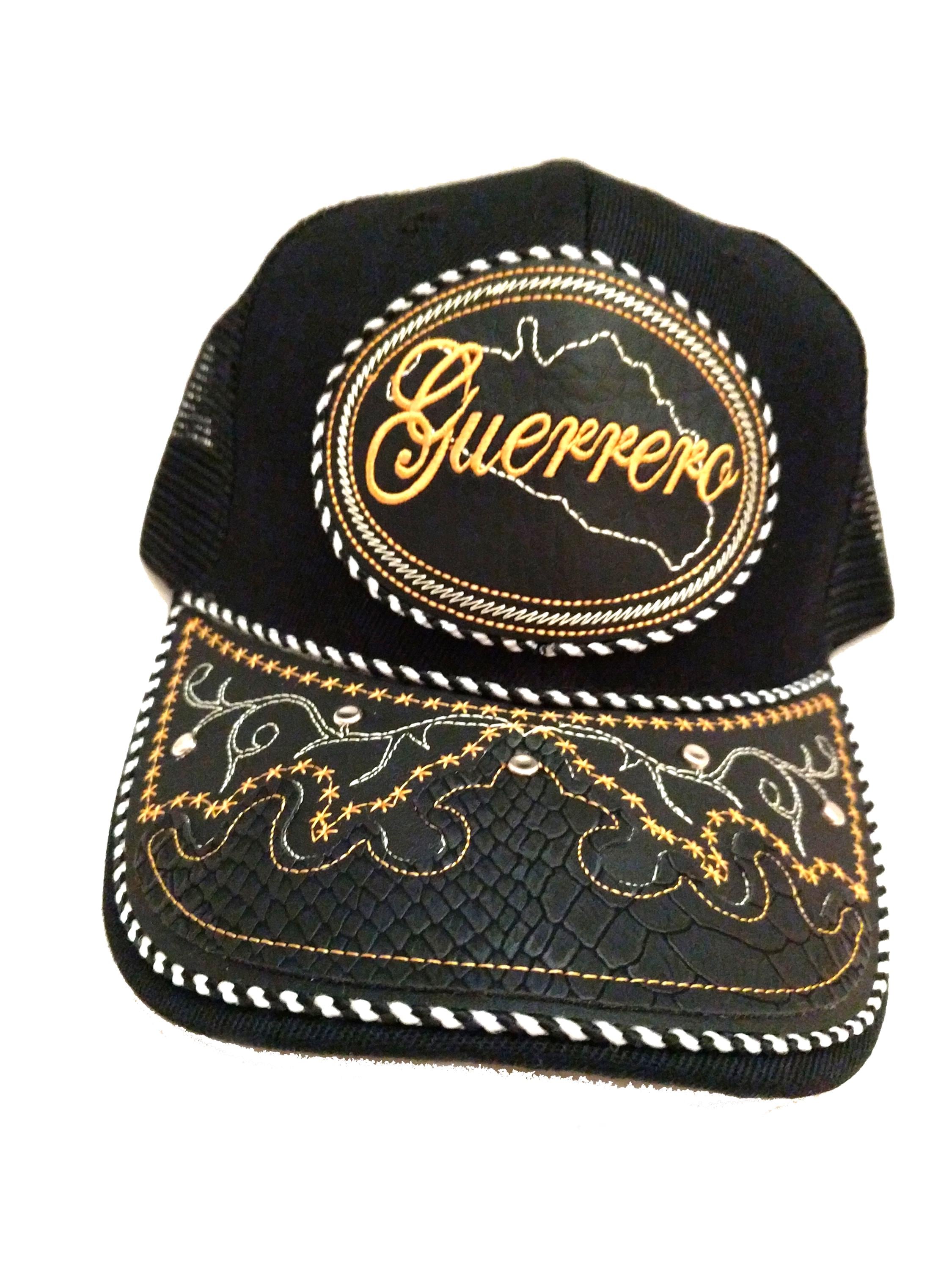 Guerero Hat, 100% Polyester, Adjustable, Snakeskin Design