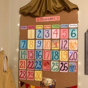 Waldorf Classroom Calendar/Northern Hemisphere/ Calendar Display/ Waldorf Inspired/ Homeschool/ Back to School/
