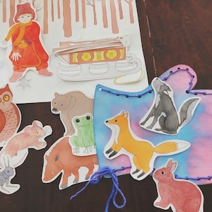 The Mitten Storytelling Puppets
