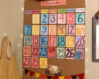 Waldorf Classroom Calendar/Northern Hemisphere/ Calendar Display/ Waldorf Inspired/ Homeschool/ Back to School/