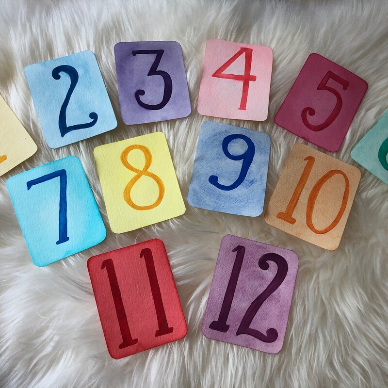 Number Cards - Etsy