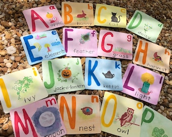 Alphabet Deck/ Magical Child Alphabet Storytelling Deck, Printable Alphabet Cards, Waldorf Inspired/ Alphabet Flashcards