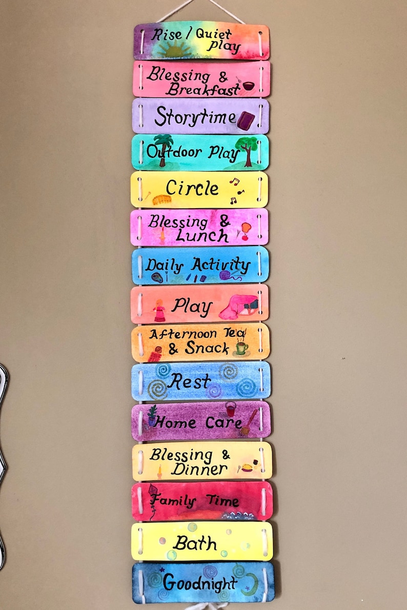 Daily Rhythm Waldorf Homeschool Early Childhood Rhythm | Etsy