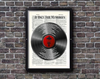 Streetlight Manifesto Record Sketch If Only For Memories Lyrics Art Print