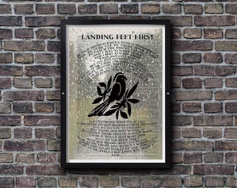 Bayside Band Landing Feet First  Abstract Art Print