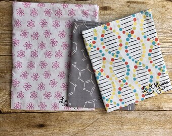 Reusable Snack Bags - Set of Three - Science - Ready to Ship