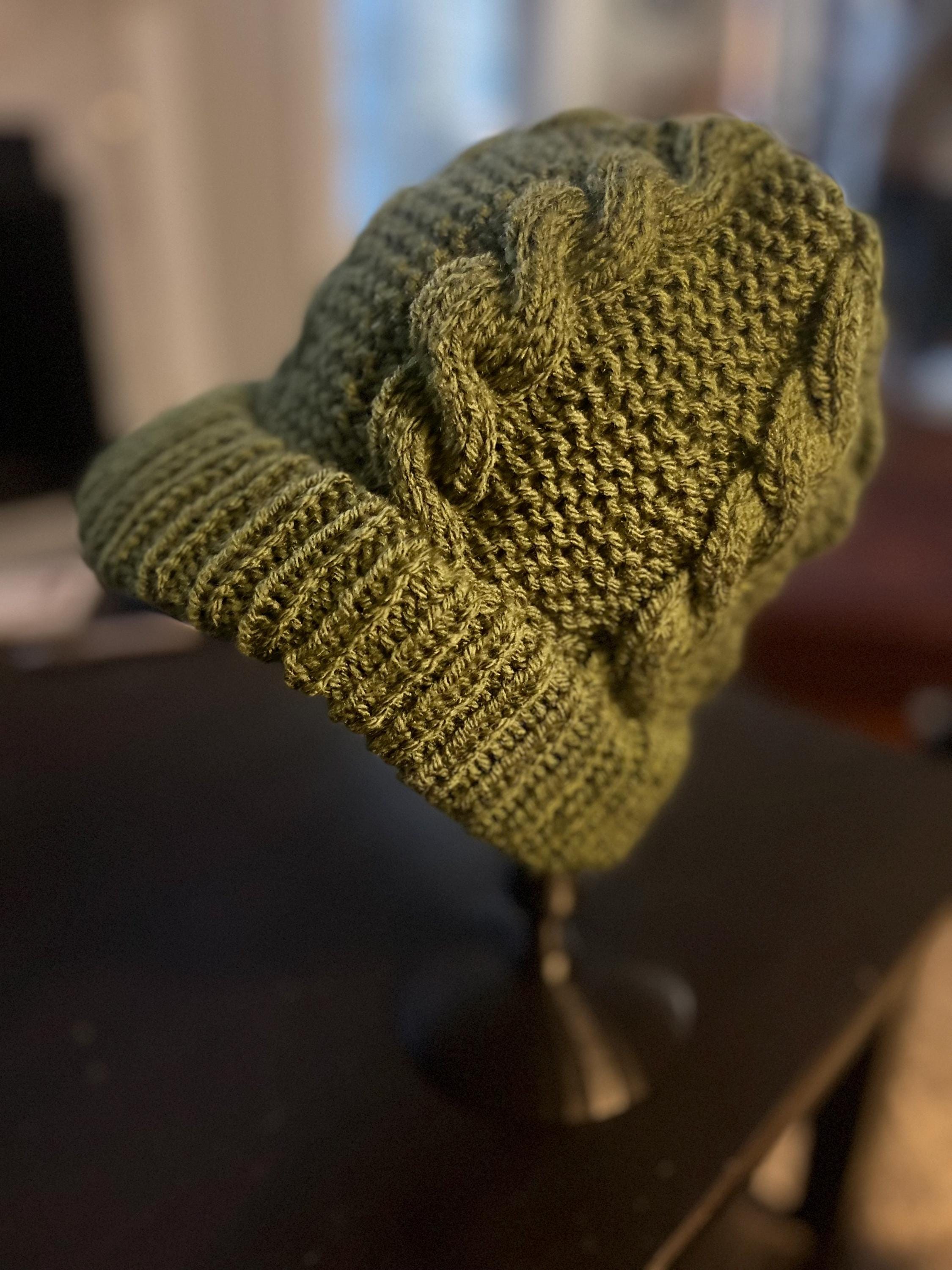 NWT URBAN OUTFITTERS Women Woolrich Navita Cable Beanie Hat moss Green M Moss Double Layer Waffle Beanie Pear Green – Passenger main image 3