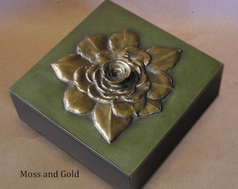 Succulent Small Decorative Box with lid.