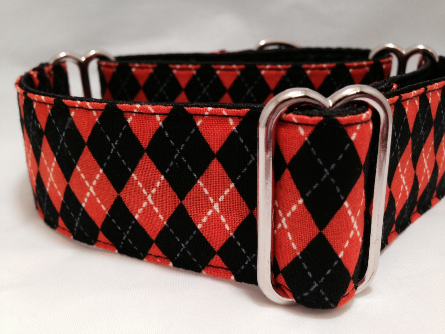 1.5 inch Martingale Collar Halloween Argyle Orange Black Etsy