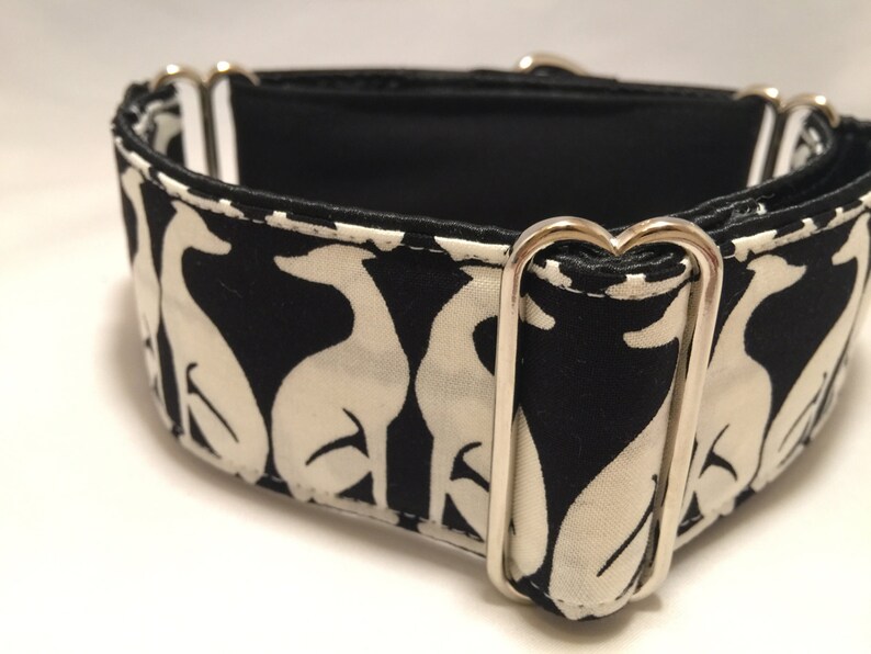 2 Inch Martingale Collar With Black White Special Greyhound - Etsy UK