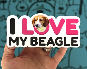 Beagle Decal, Beagle Sticker, Beagle Gifts, Beagle Lover Gifts, Beagle Laptop Stickers,  Beagle Mom, Beagle Lover, Beagle Mom Gifts, Beagle