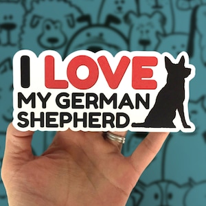 German Shepherd Decal / German Shepherd Car Decal / German Shepherd Laptop Sticker /  German Shepherd Gift / German Shepherd Sticker / GSD