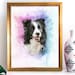 see more listings in the Watercolor Dog Art section