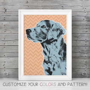 Golden Retriever Art / Golden Retriever Print / Golden Retriever Gift / Golden Retriever Decor / Golden Art /  Golden Retriever Wall Art