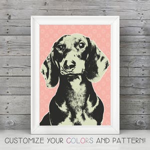 Dachshund Art / Dachshund Print / Dachshund Mom Gift / Dachshund Decor / Dachshund Lover Gift / Dachshund Wall Art / Doxie Art / Sausage Dog