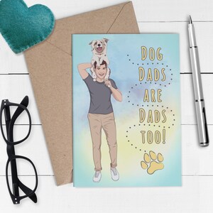 Father&#39;s Day Dog Card | Dog Dad Card | Fathers Day Card from Dog | Dog Dad Gift | Dog Dad Father&#39;s Day | Funny Dog Dad | Card from Dog