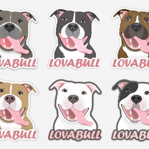 Pitbull Stickers / Pitbull Decals / Pit Bull Sticker / Pitbull / Pit Bull / Pit Bull Art / Pitbull Mom / Pit Bull Car Decal / Pit Bull Gifts