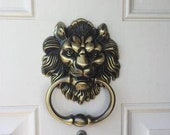 Lions Head Door Knocker Polished Decorative Antique Replica Figurine