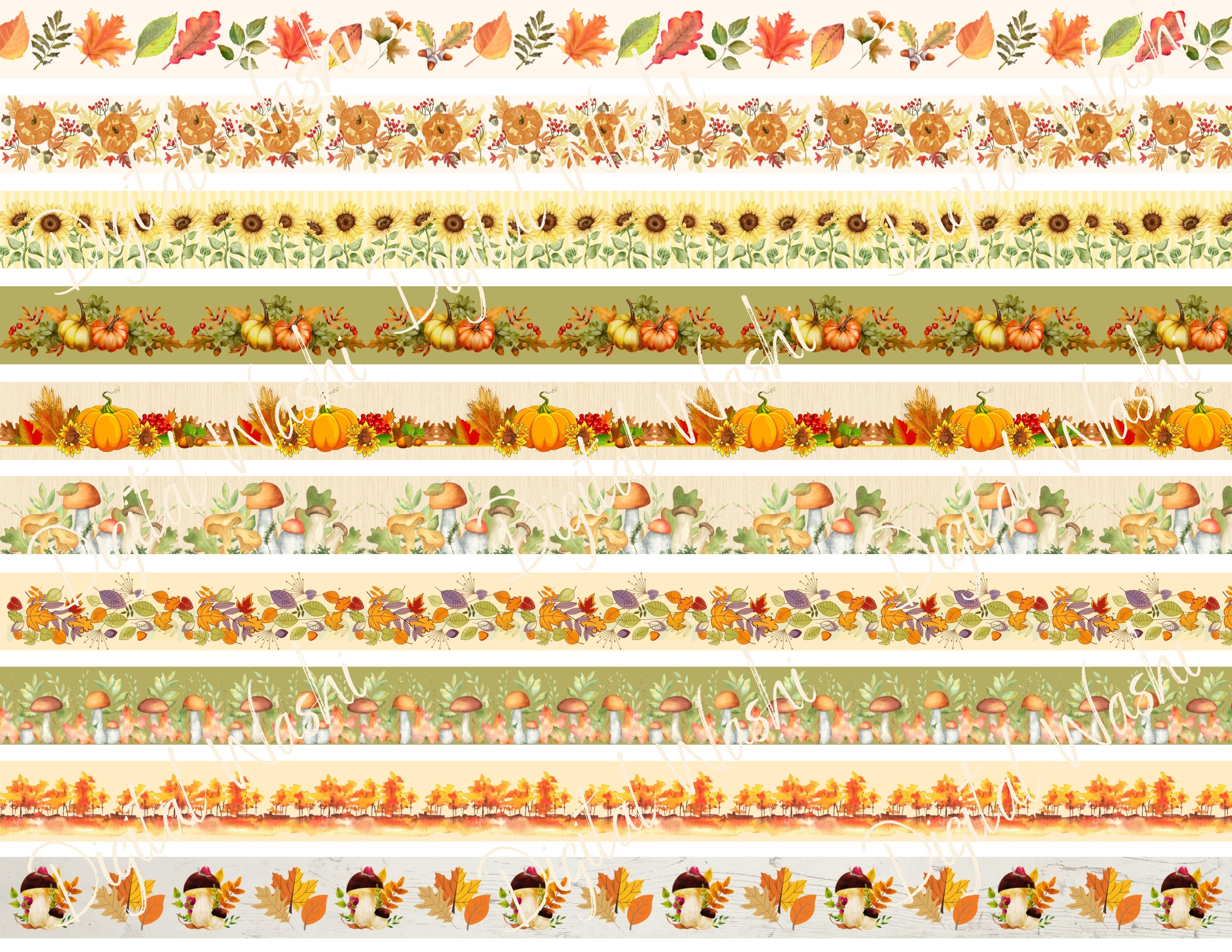 Washi Tape Digital Collage Sheet Butterflies Printable Strips Digital  Download Washi Tape Journaling Tags Scrapbook Instant Download 2221 