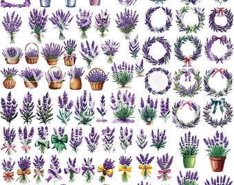 Lavender Floral SVG Pack