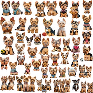 Yorkie Hund, Yorkies, Yorkshire Terrier Welpe süß SVG, PNG, JPG