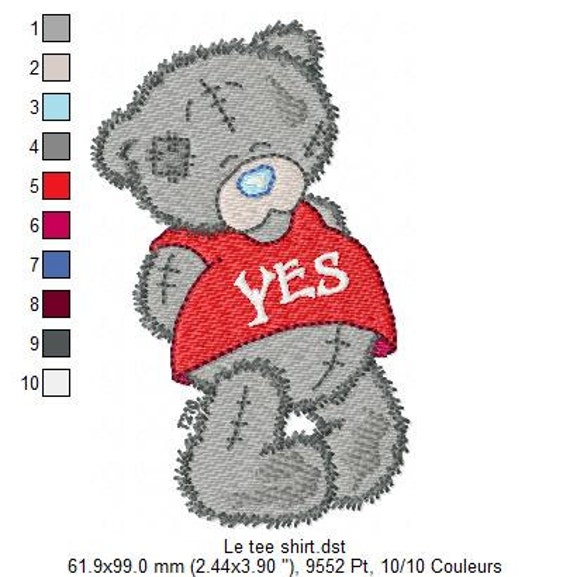 Tatty Teddy Design Personalised Embroidered Towel Or Blanket 