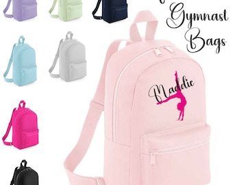 Personalised Gymnast Named Gymnastics Dance Rucksack Bag