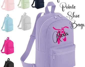 Personalisierte Spitzenschuhe & Named Dance Rucksack Tasche