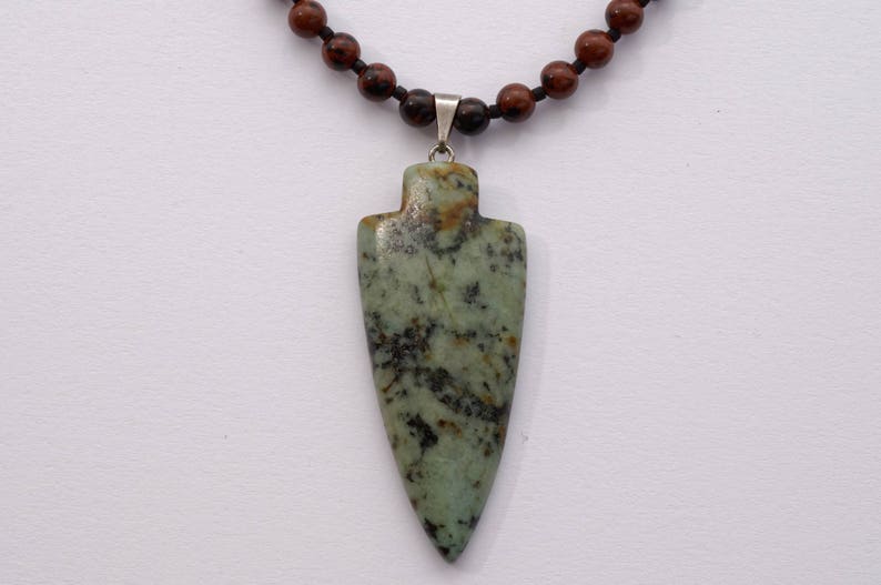 Father/'s Day Gift Unique Bow Hunter Necklace with Arrow Head Pendant