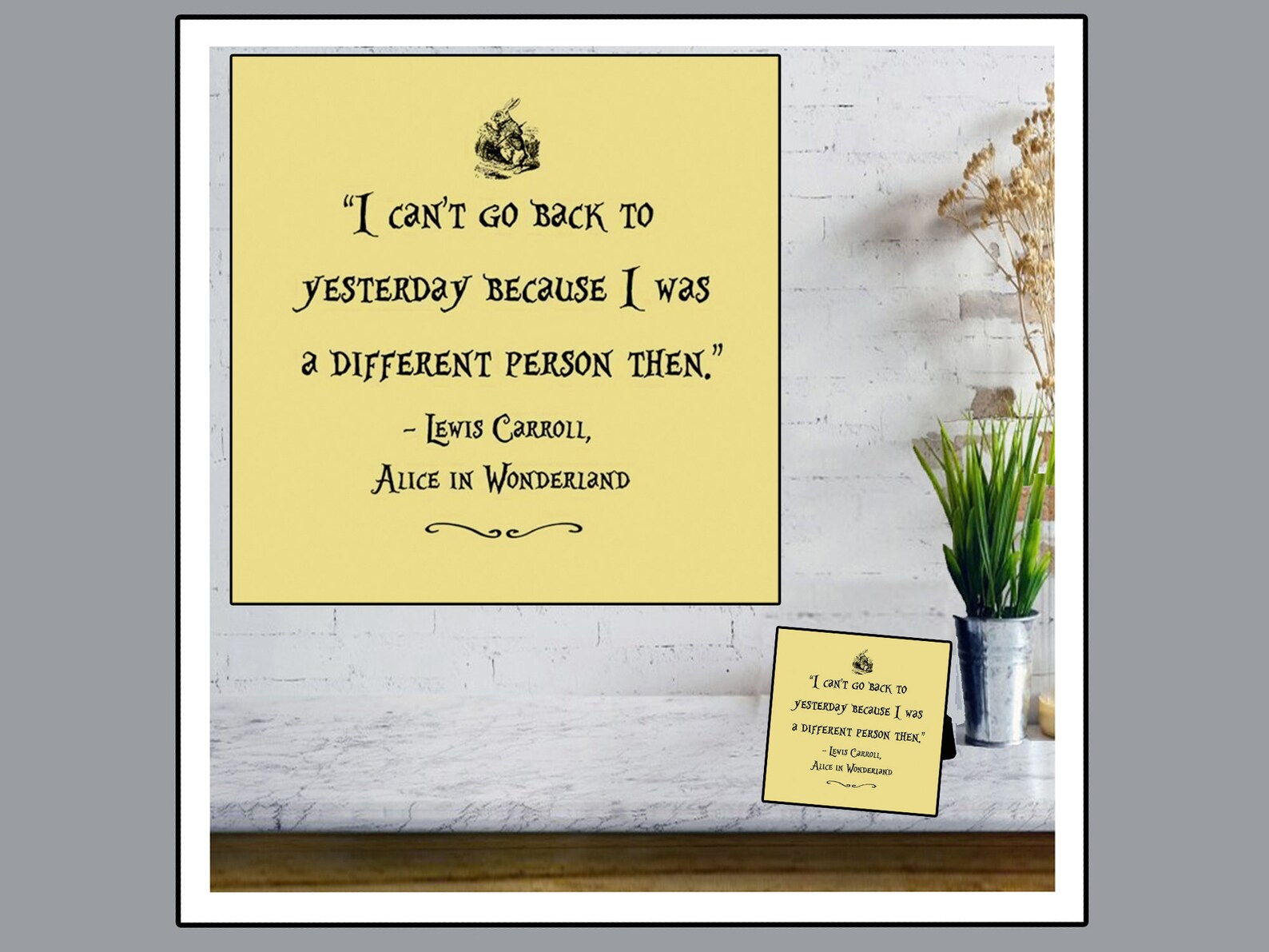 Ceramic Photo/quote Tiles Desktop Decoration Tiles Etsy