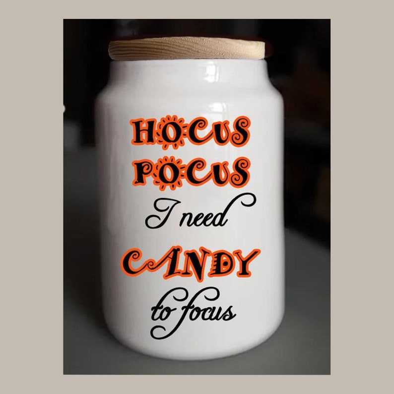 Ceramic Jar-Container Personalized for 'Candy' Dog Treats 'M&M's image 4