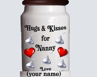 Candy Jar- Personalized ceramic candy jar