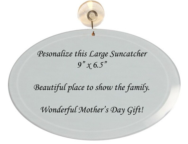 Suncatchers Large Glass Suncatchers Large U Design Etsy