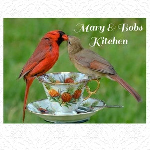 Cutting Boards-CARDINALS in my Kitchen'Tempered Glass' Different Cardinal Designs to Choose From Round or Rectangle Glass CARDINAL 3