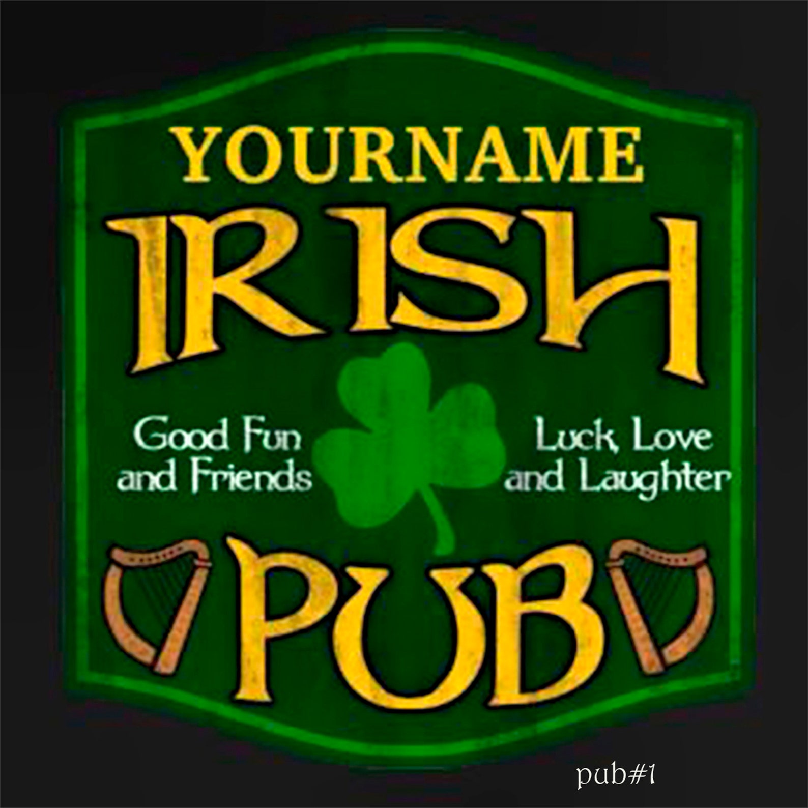 Irish Pub Sign Etsy