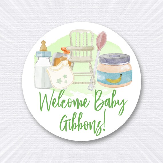 Personalized Baby Shower Labels/ Stickers/ Custom Favor Etsy
