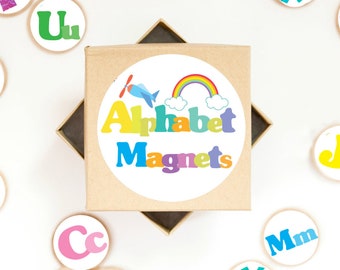 Uppercase  & Lowercase Alphabet Magnets/ Refrigerator Magnets/ Educational Magnets/ Gifts For Children/ Teacher Gifts/ Animal Magnet